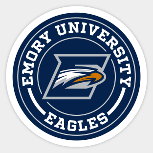 Emory University Eagles Circle Sticker